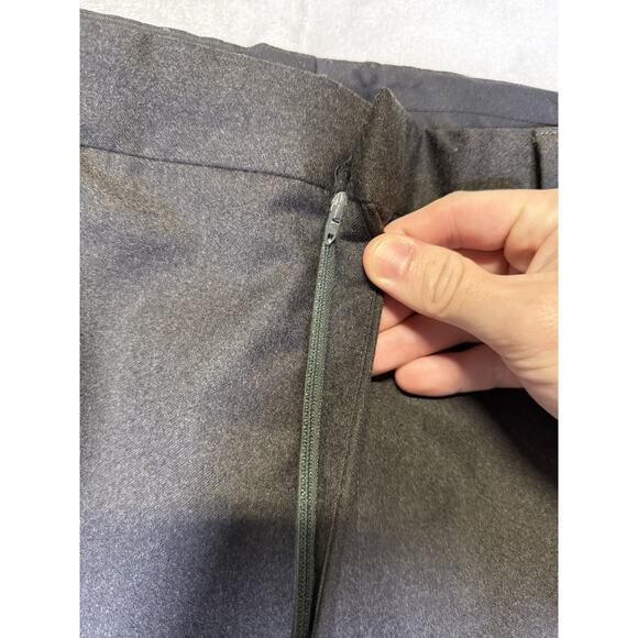 Vintage Brooks Brothers Dress Pants Gray 100% Wool Cuffed Pleated Slacks USA 36 - Picture 4 of 15